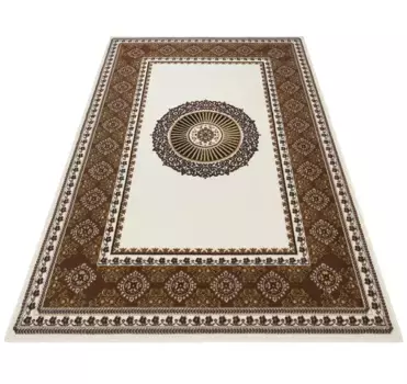 Ковер домашний "Шари", прямоугольный, восточного вида, с бордюром, ковролин, короткий ворс, мягкий, простой в уходе Home affaire 240х330 см, бежевый