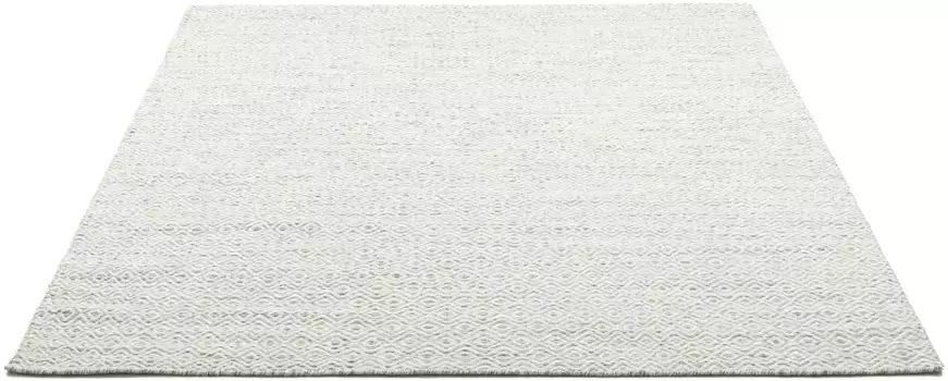 Ковер домашний шерстяной "Daoulas", прямоугольный, ковер ручной работы, чистая шерсть, современный ромбовидный узор, скандинавский дизайн Home affaire 65х130 см, цвет natur beige