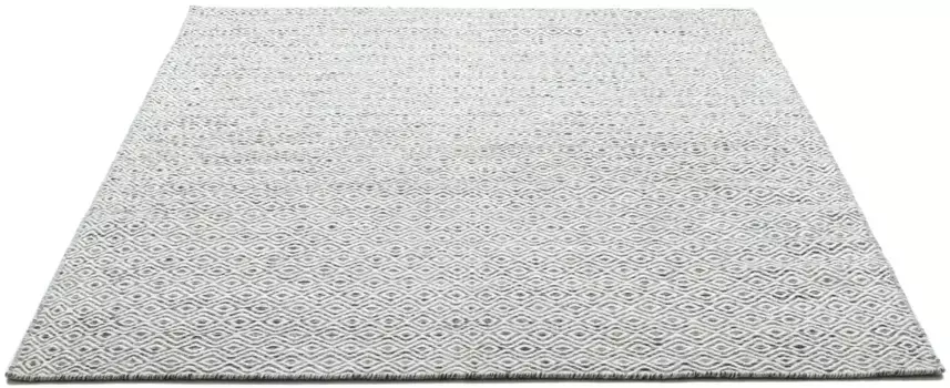 Ковер домашний шерстяной "Daoulas", прямоугольный, ковер ручной работы, чистая шерсть, современный ромбовидный узор, скандинавский дизайн Home affaire 80х150 см, цвет natur grau