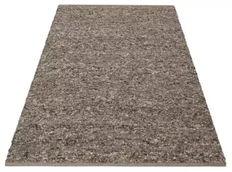 Ковер домашний шерстяной "Давид", прямоугольный, из чистой шерсти, соткан вручную, мягкий на ощупь Home affaire 60х90 см, коричневый