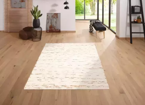 Ковер домашний шерстяной "Давид", прямоугольный, из чистой шерсти, соткан вручную, мягкий на ощупь Home affaire 70х130 см, цвет natur