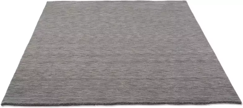 Ковер домашний шерстяной "Karchau", прямоугольный, ковер ручной работы, крапчатый, чистая шерсть, ручная работа, яркие цвета Home affaire 70х140 см, серый