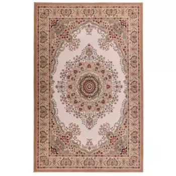 Ковер домашний шерстяной "Oriental D3", прямоугольный, высота 10 мм, чистая шерсть, восточный вид, гостиная Home Affaire, бежевый