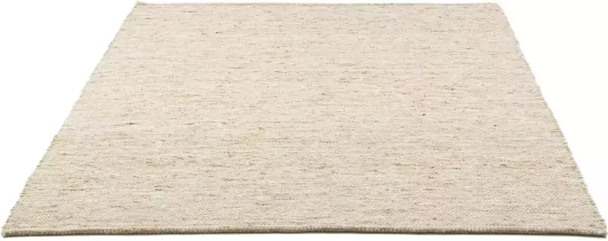 Ковер домашний шерстяной "Pirker", прямоугольный, двусторонний ковер, крапчатый, чистая шерсть, ручная работа, Сканди, гостиная Home affaire 40х60 см, темно-бежевый