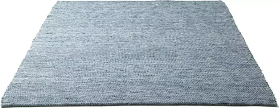Ковер домашний шерстяной "Pirker", прямоугольный, двусторонний ковер, крапчатый, чистая шерсть, ручная работа, Сканди, гостиная Home affaire 70х140 см, синий
