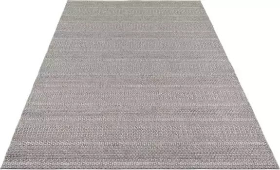 Ковер ELLE DECORATION "Arras", прямоугольный, для внутреннего и наружного использования, устойчивый к атмосферным воздействиям, для балкона, сада, гостиной, имитация сизаля 200х290 см, серый