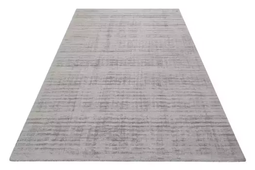 Ковер Esprit "Gil", прямоугольный, ручная работа, шелковисто-блестящий, переливающийся блеск цвета, эффект меланжа 140х140 см, светло-серый