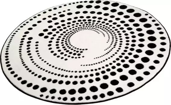 Ковер Esprit "Эдди", круглый, машинной работы, гостиная 200 см, белый