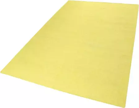 Ковер Esprit "Rainbow Kilim", прямоугольный, плоского переплетения из 100% хлопка, гостиная, детская, однотонный 160х230 см, цвет gelb