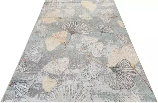 Ковер Esprit "Ривера", прямоугольный, подходит для внутреннего и наружного использования 133х200 см, серо-голубой