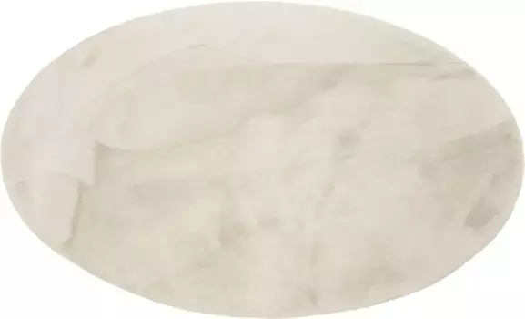 Ковер Esprit с высоким ворсом "Искусственный мех Алисы", круглый, на ощупь из кроличьего меха, особенно мягкий и плотный, для всех комнат 150 см, кремовый/бежевый