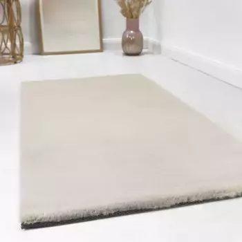 Ковер Esprit с высоким ворсом "Искусственный мех Алисы", прямоугольный, на ощупь мех кролика, особенно мягкий и плотный, для всех комнат 40х60 см, кремовый/бежевый