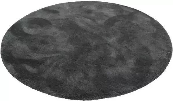 Ковер Esprit с высоким ворсом "Relaxx", круглый, гостиная, очень большой выбор цветов, мягкий, плотный глубокий ворс 200 см, антрацит/зеленый