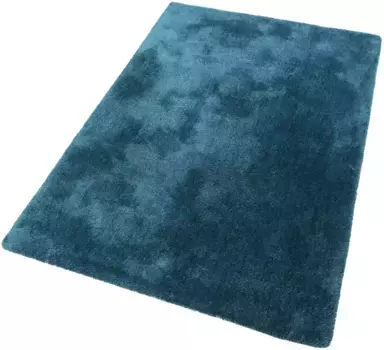 Ковер Esprit с высоким ворсом "Relaxx", прямоугольный, гостиная, очень большой выбор цветов, мягкий, плотный глубокий ворс 130х190 см, цвет trkis/petrol