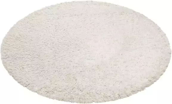 Ковер Esprit с высоким ворсом "YOGI", круглый, пушистый ворс, экологически чистый, тканый, для гостиной, спальни, однотонный 80х80 см, 80 см, бежевый