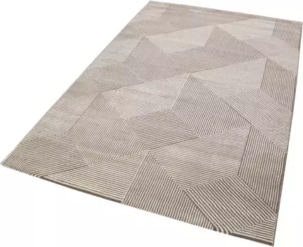 Ковер Esprit "Velvet Groove", прямоугольный, гостиная 133х200 см, бежевый