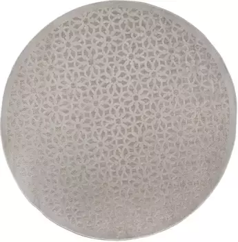 Ковер FLAIR RUGS "Argento", круглый, геометрический ковер для внутреннего и наружного использования 160 см, цвет silberfarben
