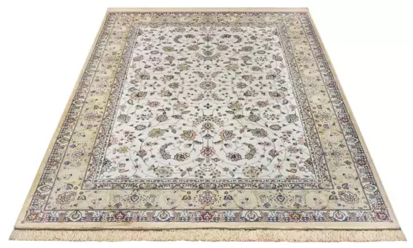 Ковер freundin Home Collection "Джамила", прямоугольный, восточный дизайн, винтажный вид, бахрома, простой в уходе, прочный 195х300 см, цвет Creme