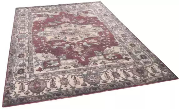 Ковер Gino Falcone "Adara GF 121", прямоугольный, плоского плетения, восточный дизайн, винтажный дизайн, можно стирать 90х160 см, красный