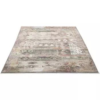 Ковер Gino Falcone «Corduletta GF-134», прямоугольный, высота 10 мм, короткий ворс, современный дизайн. с бахромой, цвет beige multi