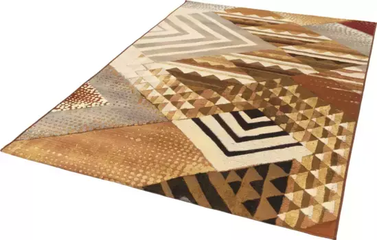 Ковер Gino Falcone "Outdoor-Africa 35", прямоугольный, плоского плетения, подходит для внутреннего и наружного использования, гостиная 160х235 см, коричневый