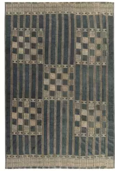 Ковер Gino Falcone "Outdoor-Africa 39", прямоугольный, плоского плетения, подходит для использования внутри и снаружи, гостиная 160х235 см, синий