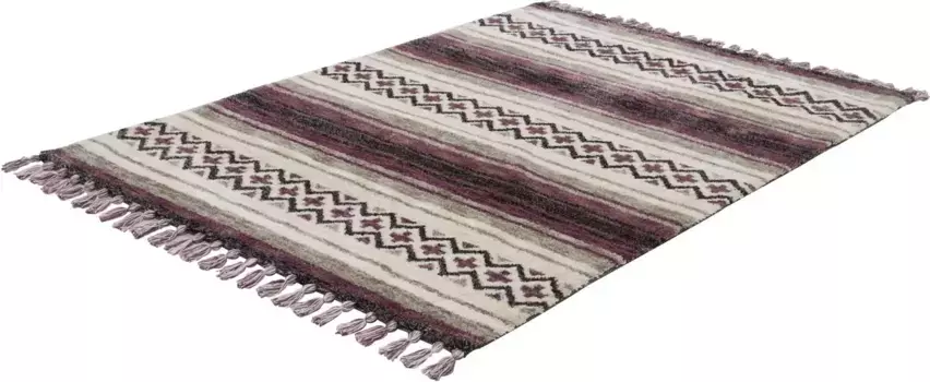 Ковер Gino Falcone "Vittoria 018", прямоугольный, особенно мягкий благодаря микрофибре, с бахромой 190х290 см, цвет beere