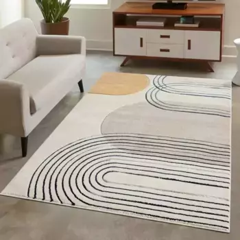 Ковер Городской ковер "BONITO7157", прямоугольный Carpet City 140х200 см, бежевый