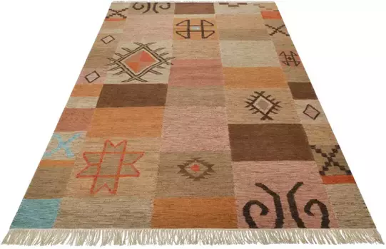 Ковер Green Looop "Montmartre GL-82105", прямоугольный ковер ручной работы из натурального волокна из шерсти 80х300 см, коричневый