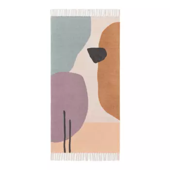 Ковер H&amp;M Home Cotton, фиолетовый/с рисунком