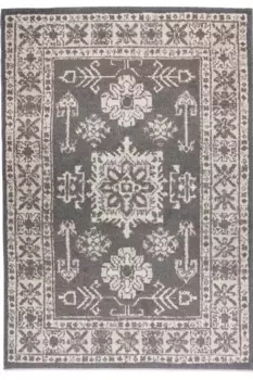 Ковер HANSE Home "Flde", прямоугольный, восточного вида, износостойкий, простой в уходе, прочный 80х120 см, серый/коричневый