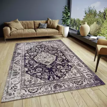 Ковер HANSE Home "Mahat", прямоугольный, износостойкий, простой в уходе, прочный, противоскользящий 160х235 см, черный