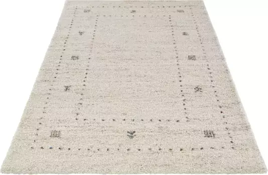 Ковер HANSE Home с высоким ворсом "ТЕО", прямоугольный, ворсистый, флокати, мягкий, бохо, гостиная, спальня, детская комната 200х290 см, цвет creme