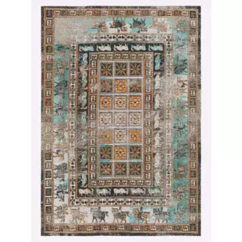 Ковер Heine домашний, прямоугольный, высота 7 мм Heine Home, цвет trkis-bunt