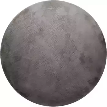 Ковер Homie Living "Villa Rosso", круглый, короткий ворс, однотонный, слегка блестящий 120х120 см, 120 см, цвет anthrazit