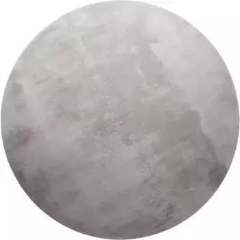 Ковер Homie Living "Villa Rosso", круглый, короткий ворс, однотонный, слегка блестящий 200х200 см, 200 см, серый