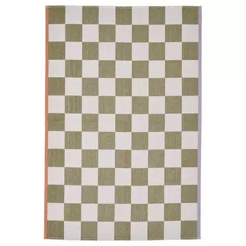 Ковер Ikea Klassrum, 133x195 см, белый/бледно-зеленый