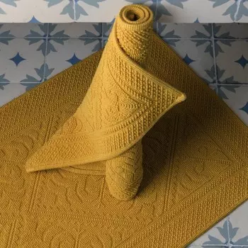 Ковер из чистого хлопка с жаккардовым узором - Enzo Vivaraise, розмари