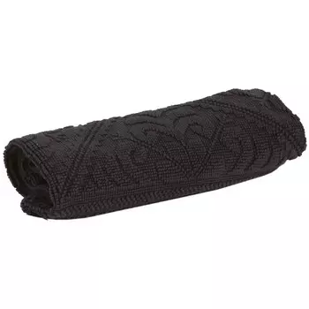 Ковер из чистого хлопка с жаккардовым узором - Enzo Vivaraise, черный