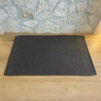 Ковер из хлопка и льна - Лойстава Lisola, антрацит