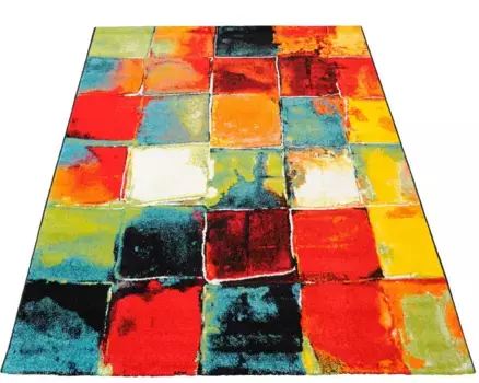 Ковер из мериноса "BELIS PATCHWORK", прямоугольный, для гостиной Merinos 120х170 см, цвет multi