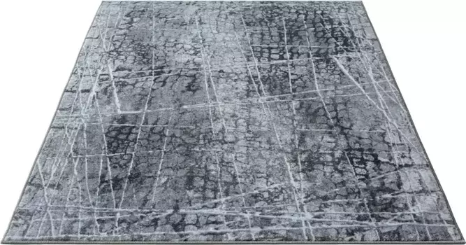 Ковер из мериноса "Elis Plus 6500", прямоугольный, износостойкий плоского переплетения, гостиная, прихожая, прихожая Merinos 80х150 см, серый