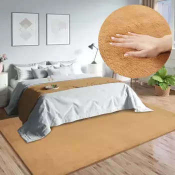 Ковер из мериноса "Loft 37, ковер из искусственного меха", прямоугольный, мягкий и приятный, на ощупь мех, противоскользящая нижняя сторона Merinos 120х160 см, цвет terra