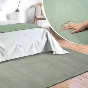 Ковер из мериноса "Loft 37, ковер из искусственного меха", прямоугольный, мягкий и приятный, на ощупь мех, противоскользящая нижняя сторона Merinos 120х160 см, зеленый