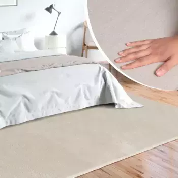 Ковер из мериноса "Loft 37, ковер из искусственного меха", прямоугольный, мягкий и приятный, на ощупь мех, противоскользящая нижняя сторона Merinos 80х150 см, бежевый