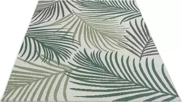 Ковер из мериноса "Machka 54045", прямоугольный, прочный, простой в уходе ковер для внутреннего и наружного использования, для открытой площадки Merinos 60х110 см, зеленый