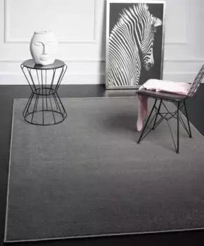 Ковер из мериноса "Montana", прямоугольный, короткий ворс, однотонный, особенно мягкий Merinos 160х230 см, цвет anthrazit