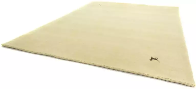 Ковер из шерсти моргенланда "GABBEH ASTERIA", прямоугольный, чистая новая шерсть, однотонный животный мотив, гостиная Morgenland 60х90 см, бежевый