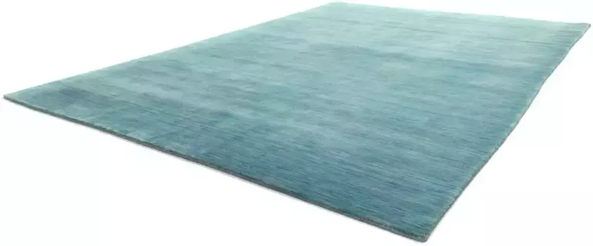 Ковер из шерсти Моргенланда "LORIBAFT TEPPSTAR", прямоугольный, чистая новая шерсть, однотонный, для гостиной Morgenland 70х140 см, бирюзовый