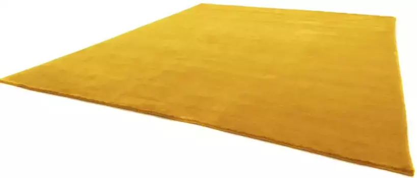 Ковер из шерсти Моргенланда "LORIBAFT TEPPSTAR", прямоугольный, чистая новая шерсть, однотонный, для гостиной Morgenland 40х60 см, цвет goldfarben